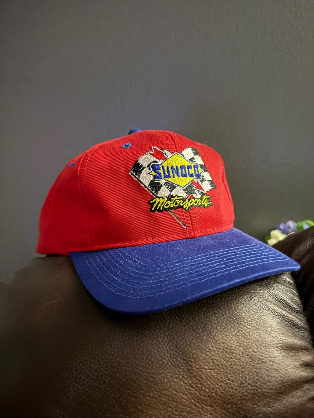Motorsports Kids Red and Blue Baseball Cap